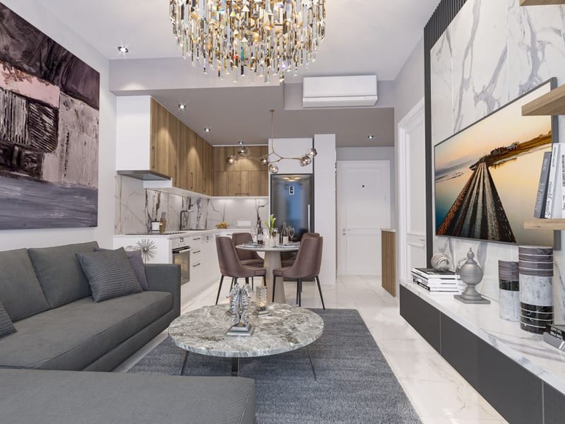 Уютная квартира в жилом комплексе, в самом сердце Алании на улице Сарай (34600) — фото 16