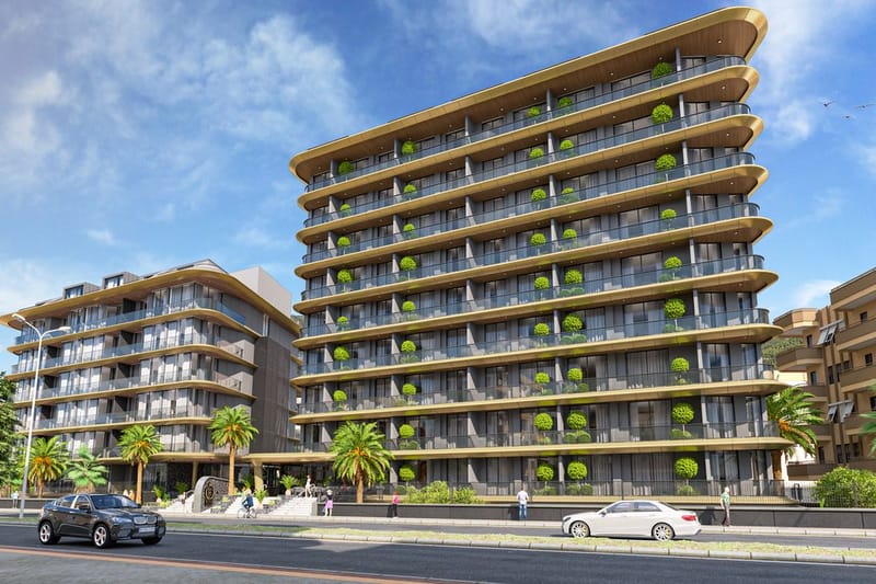 Уютная квартира в жилом комплексе, в самом сердце Алании на улице Сарай (34600) — фото 2