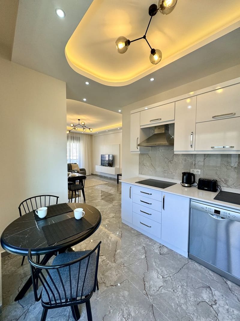 Роскошная квартира в аренду всего в 200 метрах от моря в районе Кестель (0340001) — фото 20