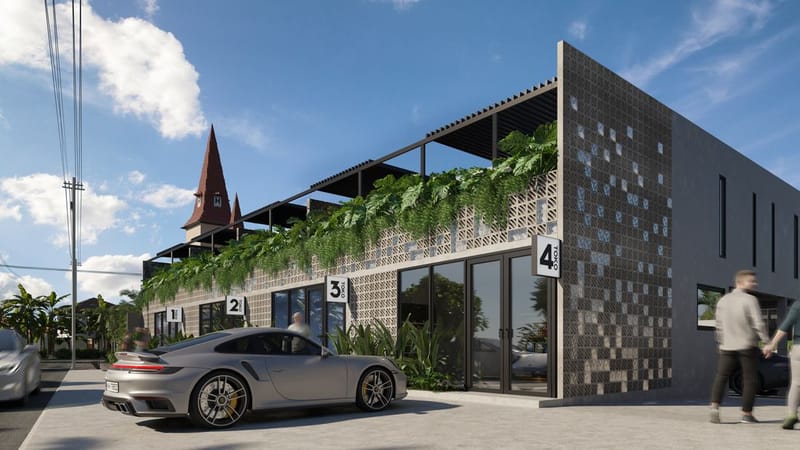 Комплекс таунхаусов с частными бассейнами в Чангу, Бали (002505) — фото 3