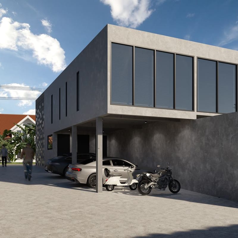 Комплекс таунхаусов с частными бассейнами в Чангу, Бали (002505) — фото 4