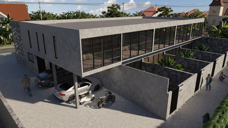 Комплекс таунхаусов с частными бассейнами в Чангу, Бали (002505) — фото 8