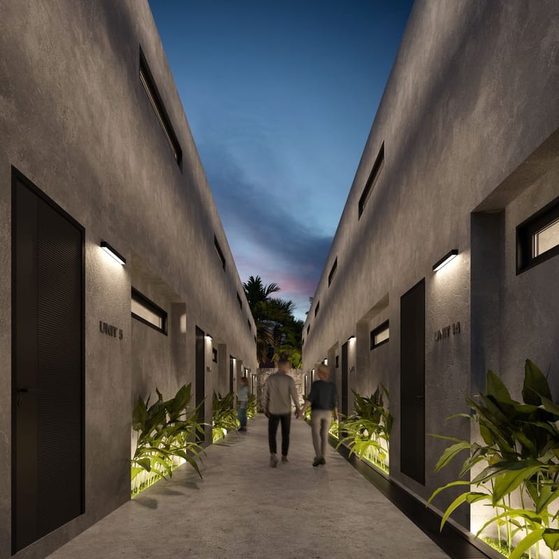 Комплекс таунхаусов с частными бассейнами в Чангу, Бали (002505) — фото 10