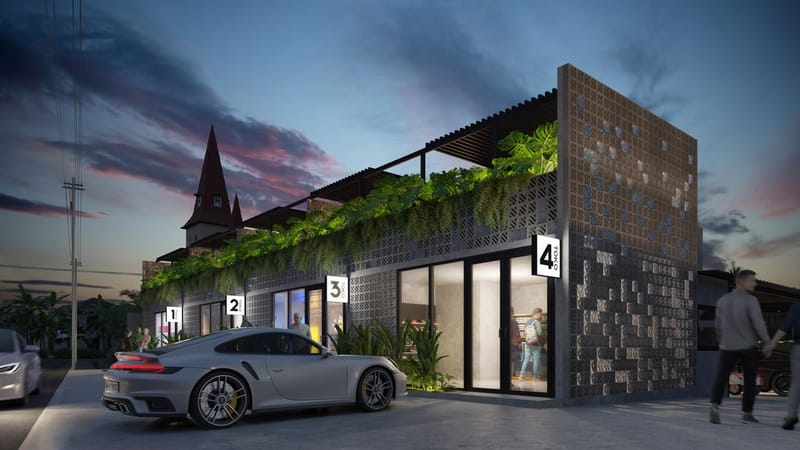 Комплекс таунхаусов с частными бассейнами в Чангу, Бали (002505) — фото 9