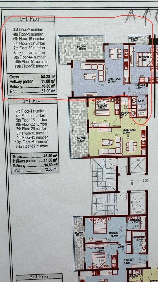 Уютная квартира с 2 балконами в комплексе в районе Махмутлар (38200) — фото 15