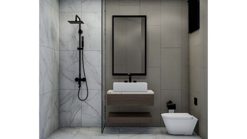 Апартаменты в жилом комплексе в 700 м от моря в районе Бахчеле/Искеле (003514) — фото 46