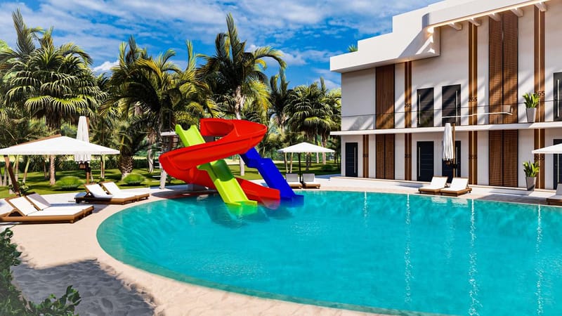 Апартаменты в жилом комплексе в 700 м от моря в районе Бахчеле/Искеле (003514) — фото 10