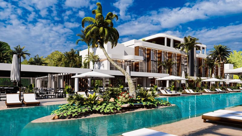 Апартаменты в жилом комплексе в 700 м от моря в районе Бахчеле/Искеле (003514) — фото 4