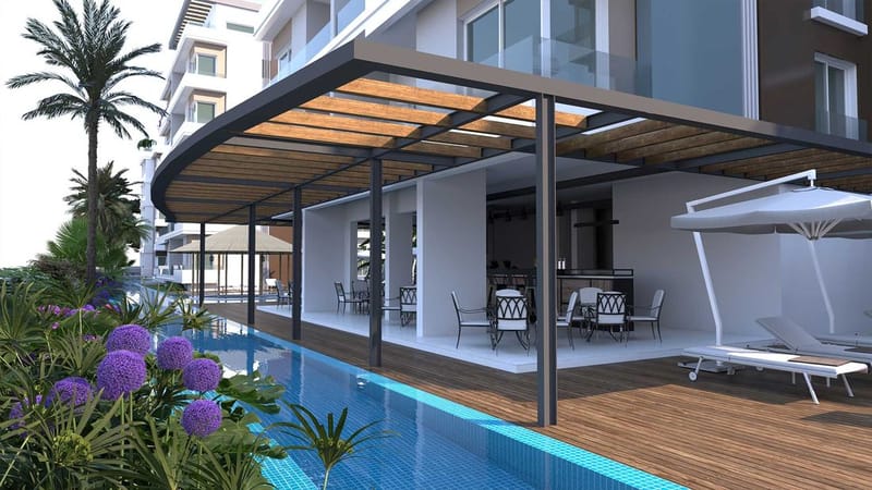 Квартиры в новом проекте в стиле модерн с развитой инфраструктурой в районе Искеле (013120) — фото 4