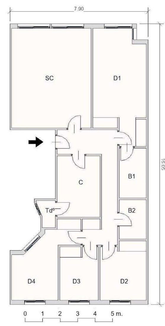 Просторная квартира с 4 спальнями в самом центре Аликанте (186237) — фото 8