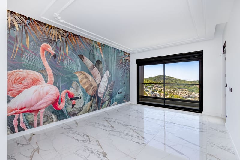 Шикарная вилла с видом на горы и море на продажу в районе Каргыджак (004422) — фото 19