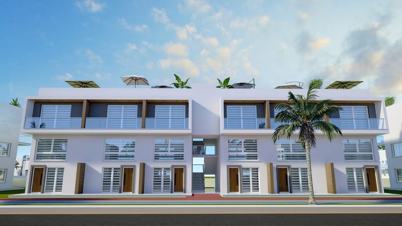 Апартаменты в новом проекте всего в 600 метрах от песчаного пляжа в Богаз, Искеле (004521) — фото 2