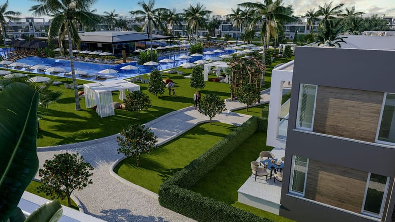 Апартаменты в новом проекте всего в 600 метрах от песчаного пляжа в Богаз, Искеле (004521) — фото 21