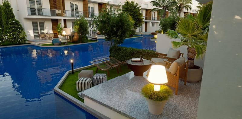 Апартаменты в новом проекте всего в 600 метрах от песчаного пляжа в Богаз, Искеле (004521) — фото 38