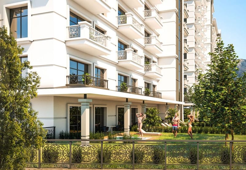 Квартира с панорамными видами в современном комплексе на холме, Махмутлар (41100) — фото 6