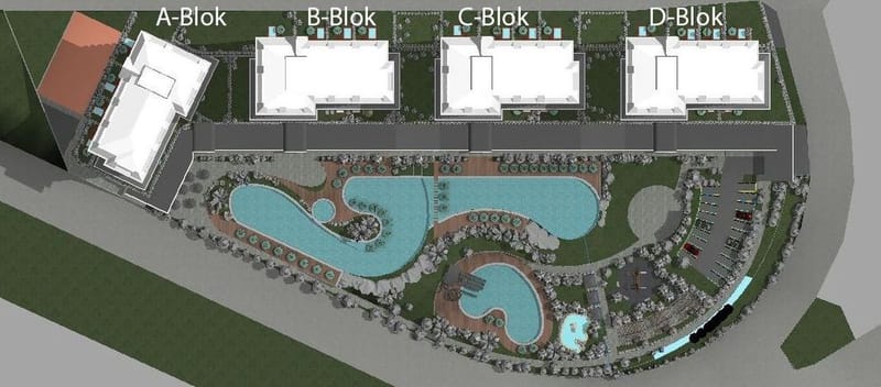 Квартира с панорамными видами в современном комплексе на холме, Махмутлар (41100) — фото 18